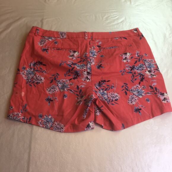 A.n.a Joanna floral twill shorts pink 20W - Picture 10 of 12